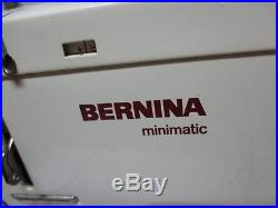 Bernina Mini Matic Sewing Machine Model 807 with Red Carry Case And foot pedal