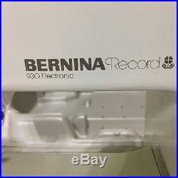 Bernina Record 930 Electronic Sewing Machine With Carrying Case Works Sew