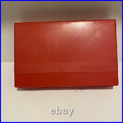 Bernina Record Accessories Red Box Case 8 Foot Attachments & Bobbins & Tools