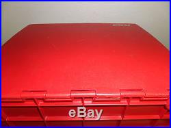 Bernina Red Carrying Case Only Record Sewing Machine Hard Plastic Carrier