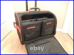 Bernina Red Sewing Machine Large Wheeled Carrying Case Tote Bag