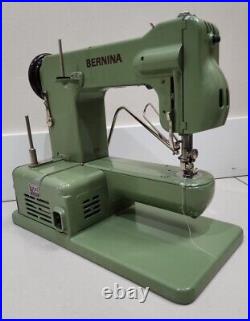 Bernina Sewing Machine 121 Green Excellent Working Well With Vintage Carry Case