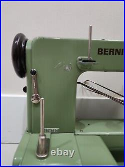 Bernina Sewing Machine 121 Green Excellent Working Well With Vintage Carry Case