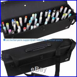 Big Large Marker Pens Storage Case Carrying Folding Empty Box Holds 48/60/72/120