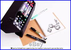 Big Large Marker Pens Storage Case Carrying Folding Empty Box Holds 48 60 72 120