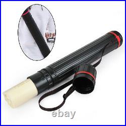 Black Poster Tube with Lids Storage Telescoping Carrying Case Expands to