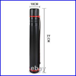 Black Poster Tube with Lids Storage Telescoping Carrying Case Expands to