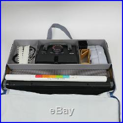 Brother KH-341 Folding Portable Knitting Machine w Carrying Case & Accessories