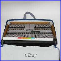 Brother KH-341 Folding Portable Knitting Machine w Carrying Case & Accessories