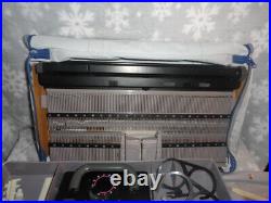 Brother KH-341 Knitting Machine with Carrying Case and Accessories