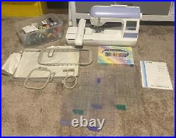Brother PE-770 Computerized Embroidery Machine with Cover, Hoops & Threads