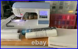 Brother PE770 Computerized Embroidery Machine Bundle Hoops Thread Stabilizer LOT