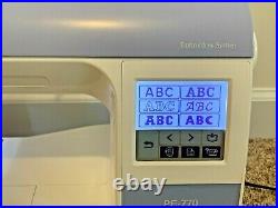 Brother PE770 Computerized Embroidery Machine, Works! Comes with All Pictured