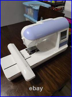Brother PE770 Computerized Embroidery Machine Works Great! With Hoops & Misc