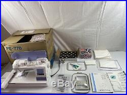 Brother PE770 Computerized embroidery Machine With Over 50k Yds Of Thread & Extras