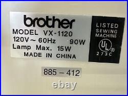 Brother VX-1120 Sewing Machine With Pedal, Cord, 15 Stitch Functions, WithCarry Case