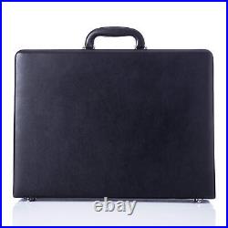 Business Briefcases for Men Hard Case by Leather, Small Vintage Briefcase Wit