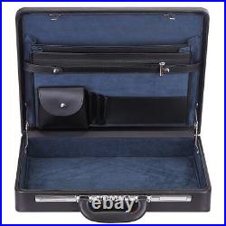 Business Briefcases for Men Hard Case by Leather, Small Vintage Briefcase Wit