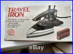 CHARLES CRAFT TRAVEL IRON New in the Box Carrying Case Instructions