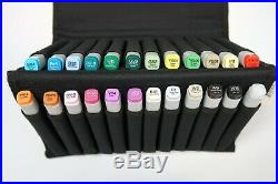 COPIC Classic 24 Marker Set + Copic Marker Carry Case BNWT RRP £245