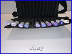 COPIC Sketch Artist Markers lot of 54 Various Colors And Copic Carrying Case