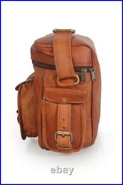 Camera Bag, Lens Accessories Carry Case For Nikon, Canon Genuine Leather Vintage