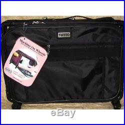 Carrying Cases Medium Black Mascot Tutto Machine On Wheels Sewing Carrier