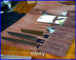 Chef Knife Bag made of Genuine Cowhide Leather Keep Your Knife's Blade Protected