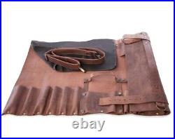 Chef Knife Bag made of Genuine Cowhide Leather Keep Your Knife's Blade Protected