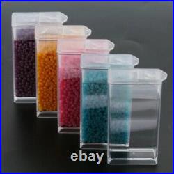 Clear Storage Box Rhinestones Plastic Containers Boxes Beads Rectangle Displays