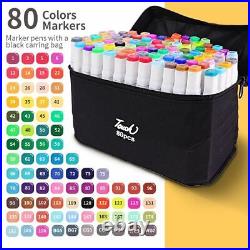 Colored Pen Set Art Sketching Marker Lettering Liner Drawing Stationery Supplies