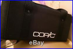 Copic 380 Markers Black Carrying Case Comfortable Durable 6 Removable Bags