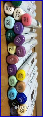 Copic Classic x72 Sketch x59 withCopic Carrying Case & Daiso marker 14pcs