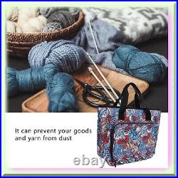 Crafty Carry-All Versatile Crochet Storage Bag with Detachable Strap, Sturdy Kn