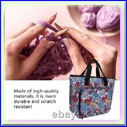 Crafty Carry-All Versatile Crochet Storage Bag with Detachable Strap, Sturdy Kn