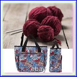 Crafty Carry-All Versatile Crochet Storage Bag with Detachable Strap, Sturdy Kn