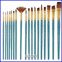 Creative Mark Artist Brush Crate Set with 18 Short Handle Brushes 10 Pack
