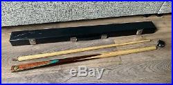 Cue Craft Mirage 2-Piece Snooker Cue- Length 57.5- With Hard Carry Case- Solid