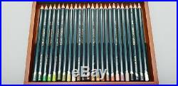 Derwent 48 Artists Wooden Box Set Of Bendable Colour Pencils With Carry-all Case