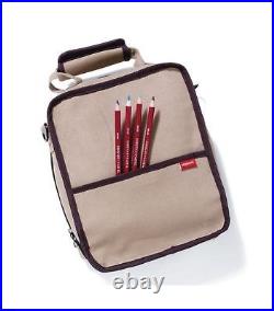 Derwent Pencil Case, Canvas Carry-All Bag Pencil Holder with Removable Should