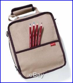 Derwent Pencil Case, Canvas Carry-All Bag Pencil Holder with Removable Shoulder