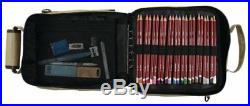 Derwent Pencil Case, Canvas Carry-All Bag Pencil Holder with Removable Shoulder