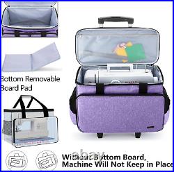 Detachable Rolling Sewing Machine Carrying Case Trolley Tote Bag With Wheels New