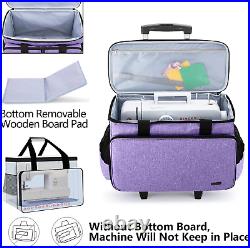 Detachable Rolling Sewing Machine Carrying Case, Trolley Tote Bag with Removable