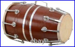 Dholak Nut/Bolt Quality Wood Carry Bag Bolt Tuned Wedding Dholki With Cover