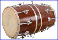 Dholak Nut/Bolt Quality Wood Carry Bag Bolt Tuned Wedding Dholki With Cover