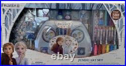 Disney Frozen II Jumbo Art Craft Activity Set 500 Piece Carrying Case