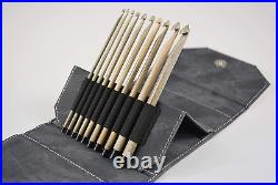 Driftwood Crochet Hooks Set Gray Denim Carrying Case and Hook Gauge 10 Croch