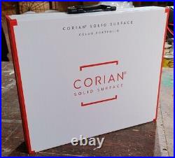 Dupont Corian Salesman Sample Box Set of 109 Pcs. In Carry Case
