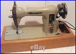 Electric Sewing Machine Gamages Dark Cream + Foot Control + Carrying Case